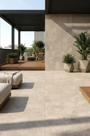 Commande En Gros Dalle terrasse CROSS MUD 100×100 effet pierre antidérapant R11